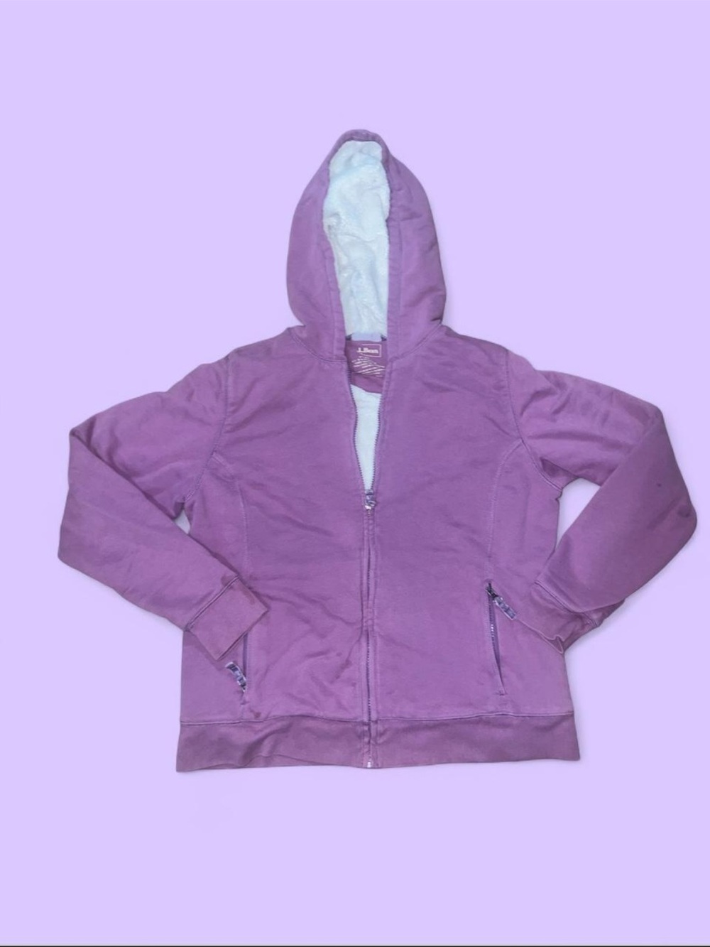 L.L. Bean Purple Zip Up